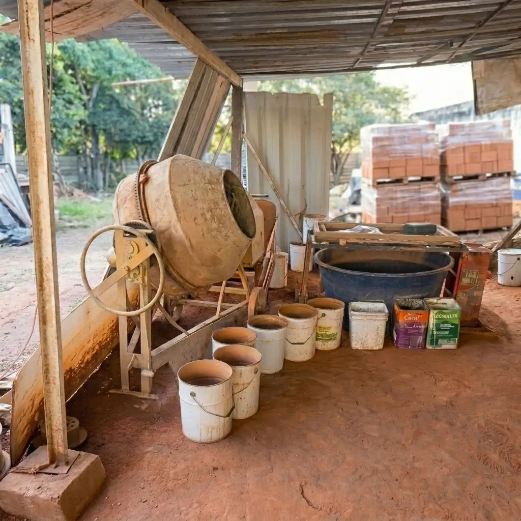 Fábrica da Construverde no seu início